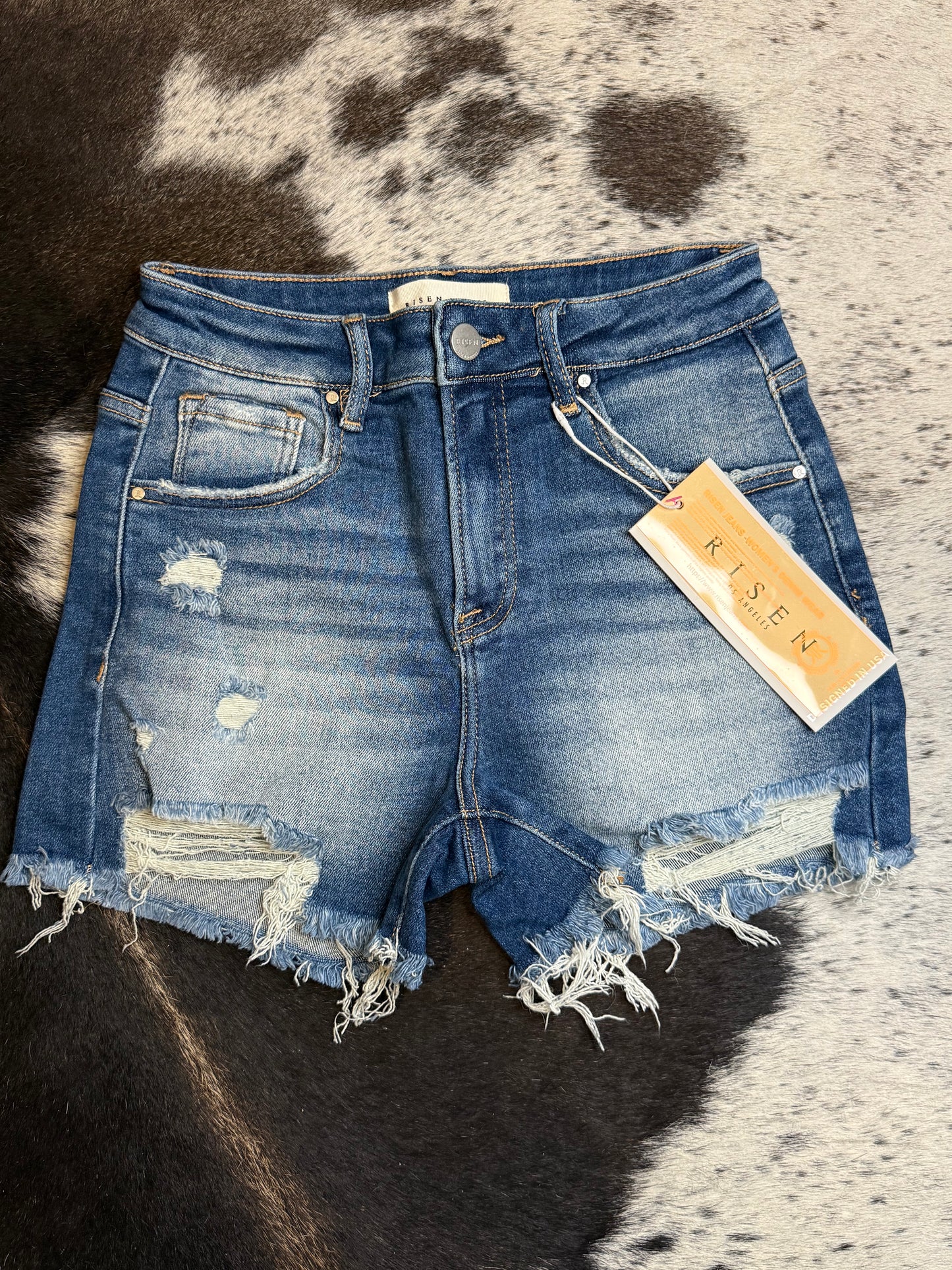 Risen Denim Shorts