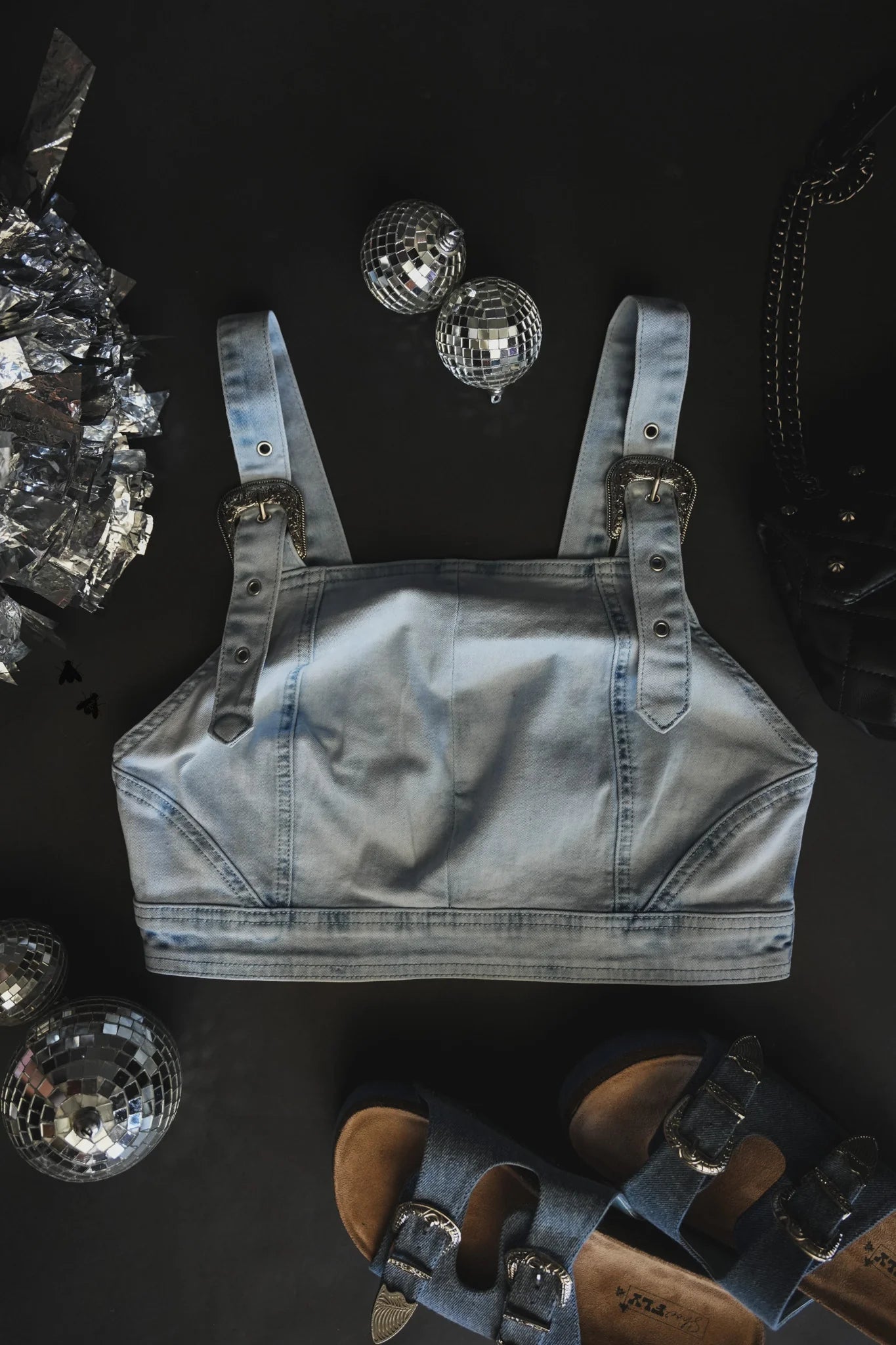 Buckle Up Buttercup Denim Top