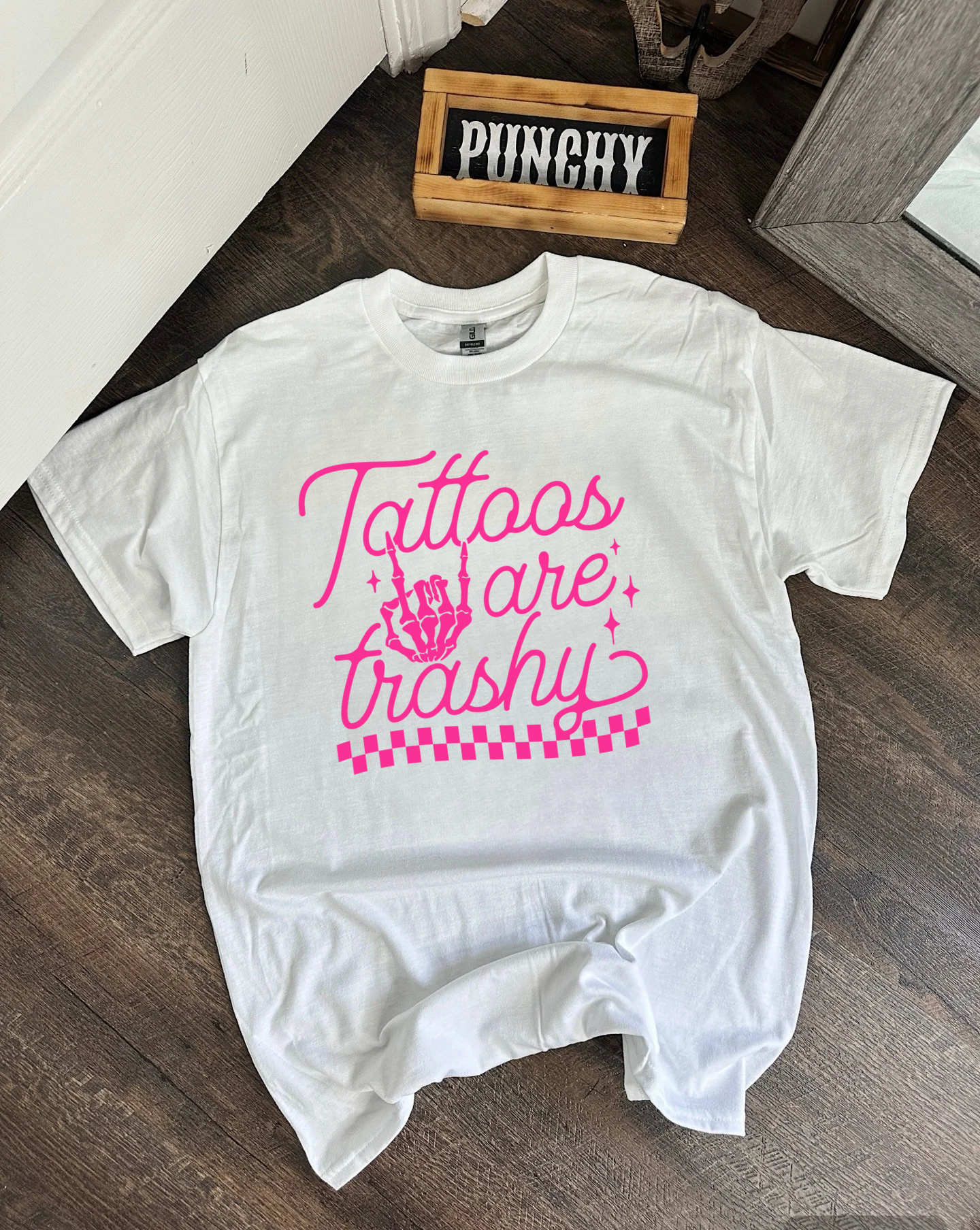 Tattoos Are Trashy (Pink) Tee or Crewneck