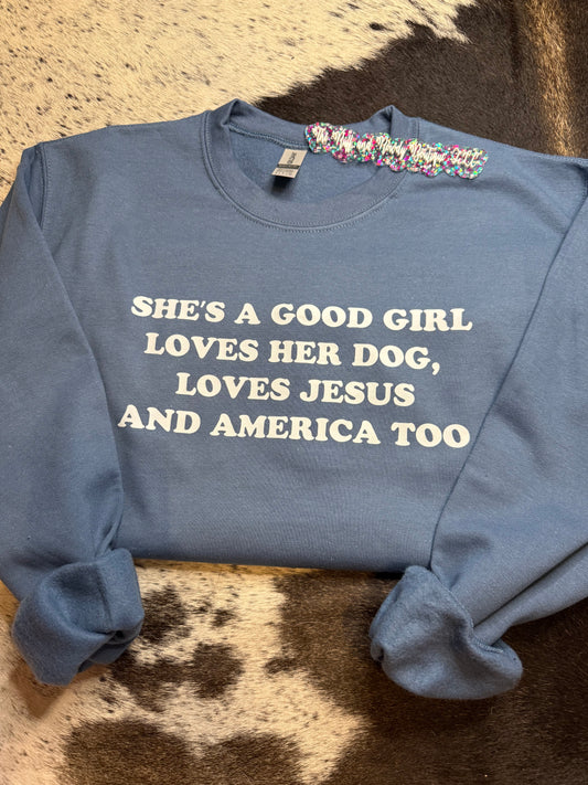 She’s a Good Girl Crewneck