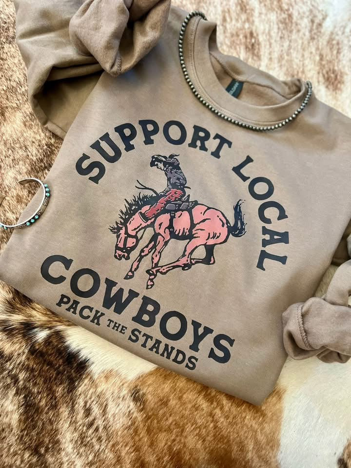 Support Local Cowboys Crewneck