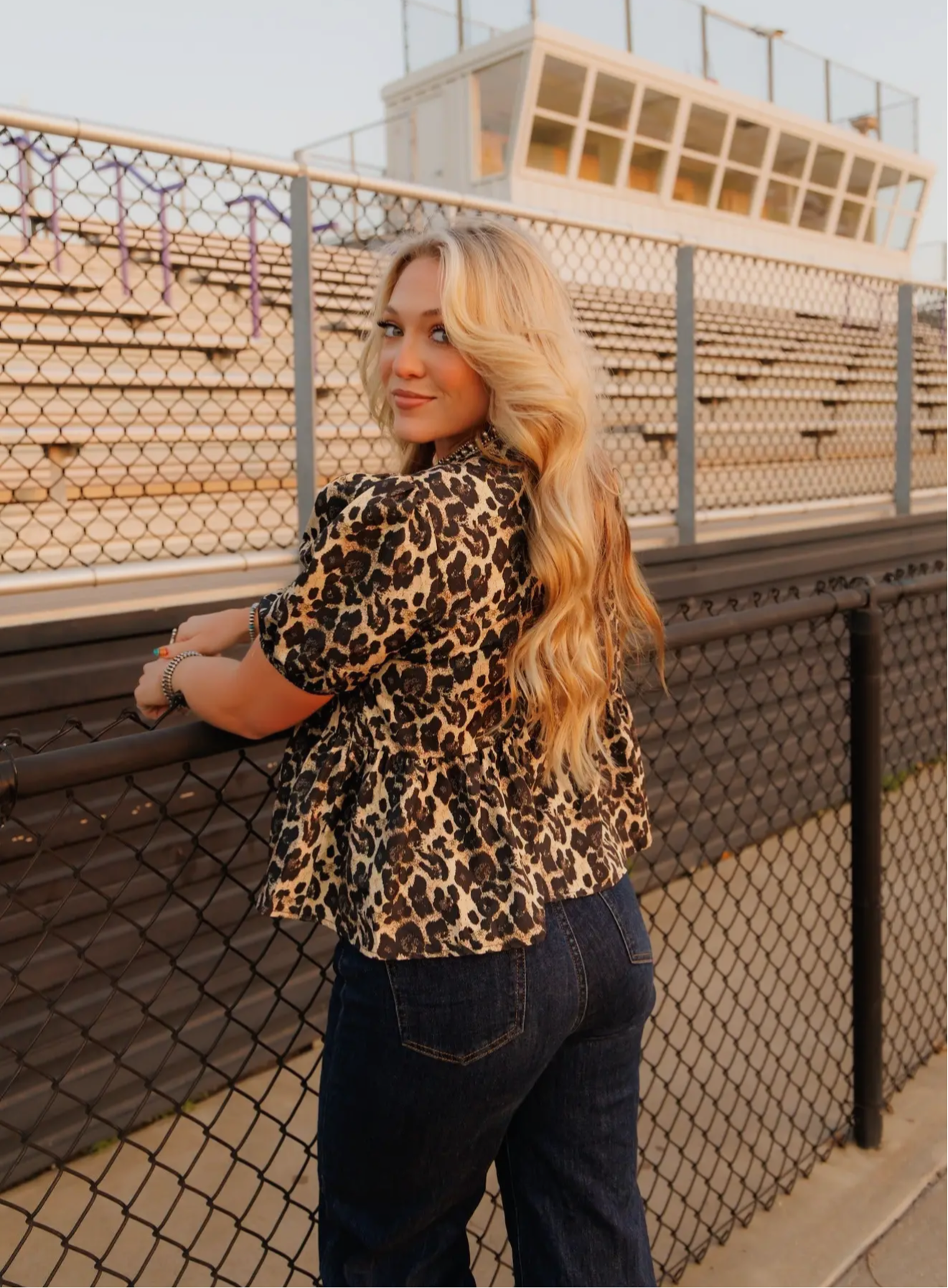 Wild West Leopard Blouse