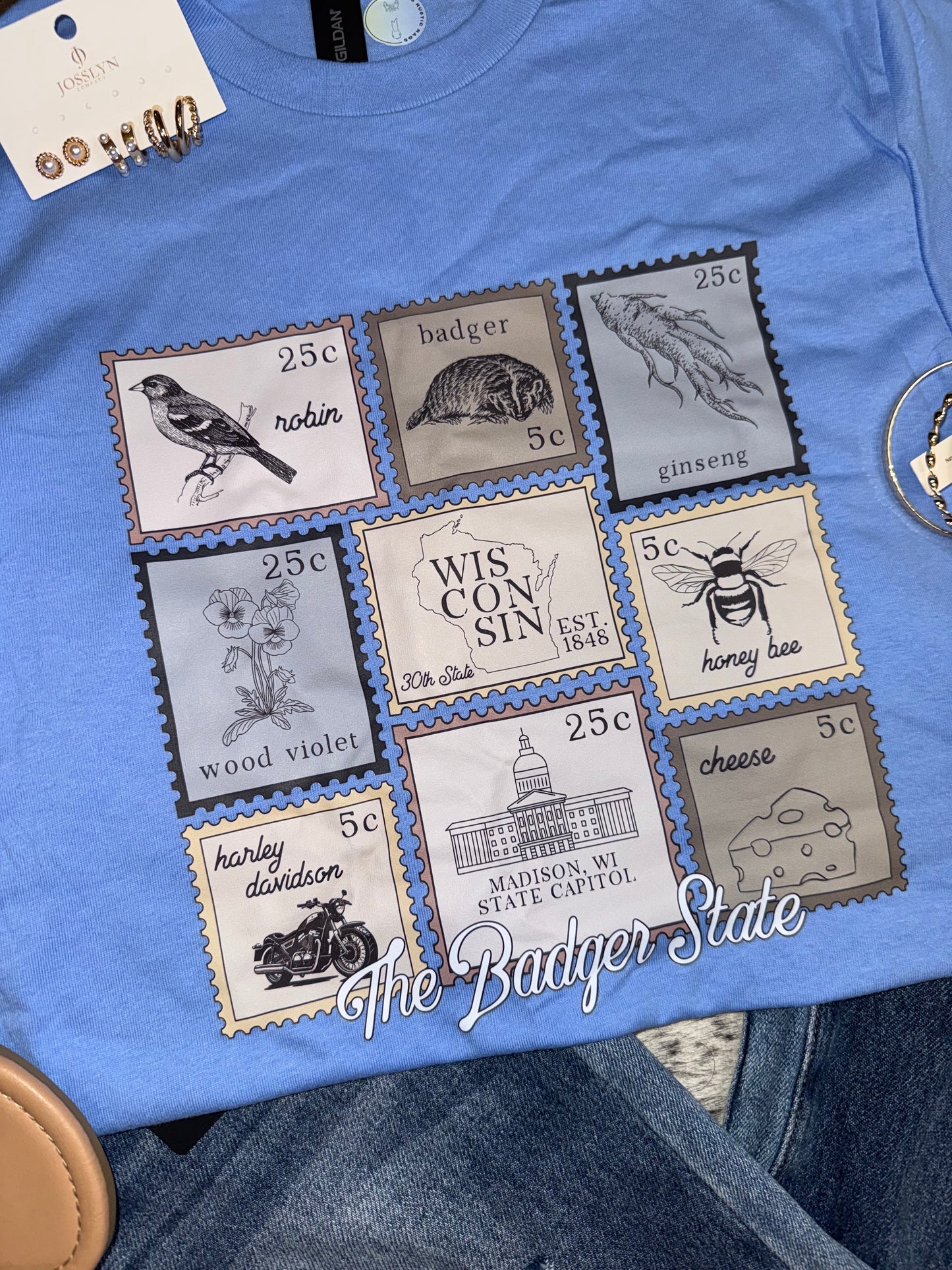 Wisconsin Stamp Tee