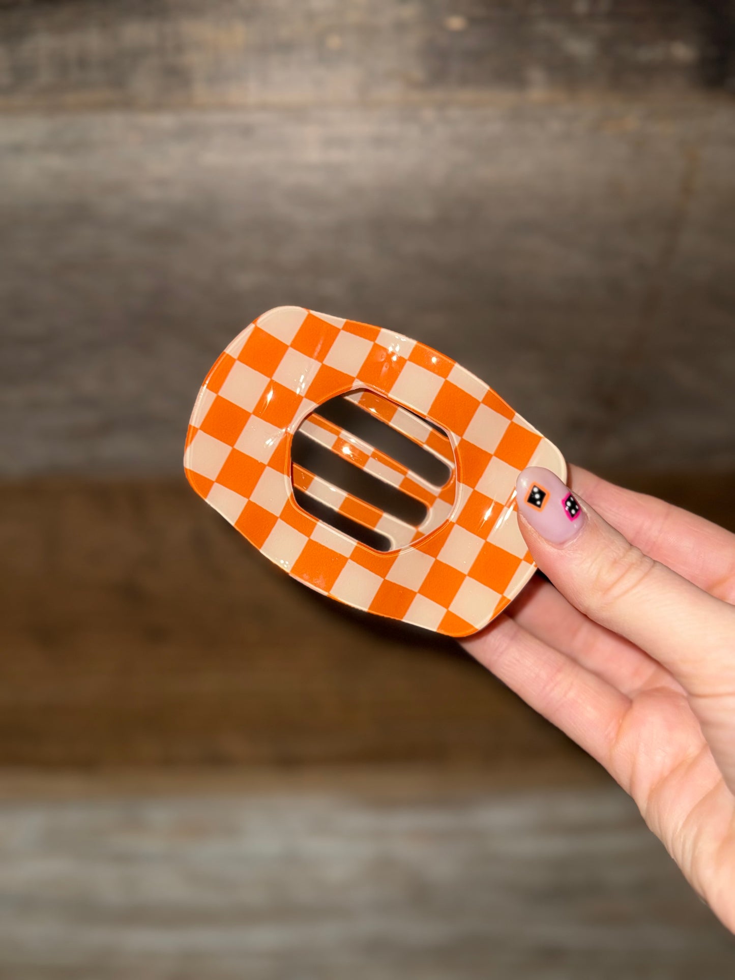 Jumbo Lay Flat Oval Hair Claw Clips