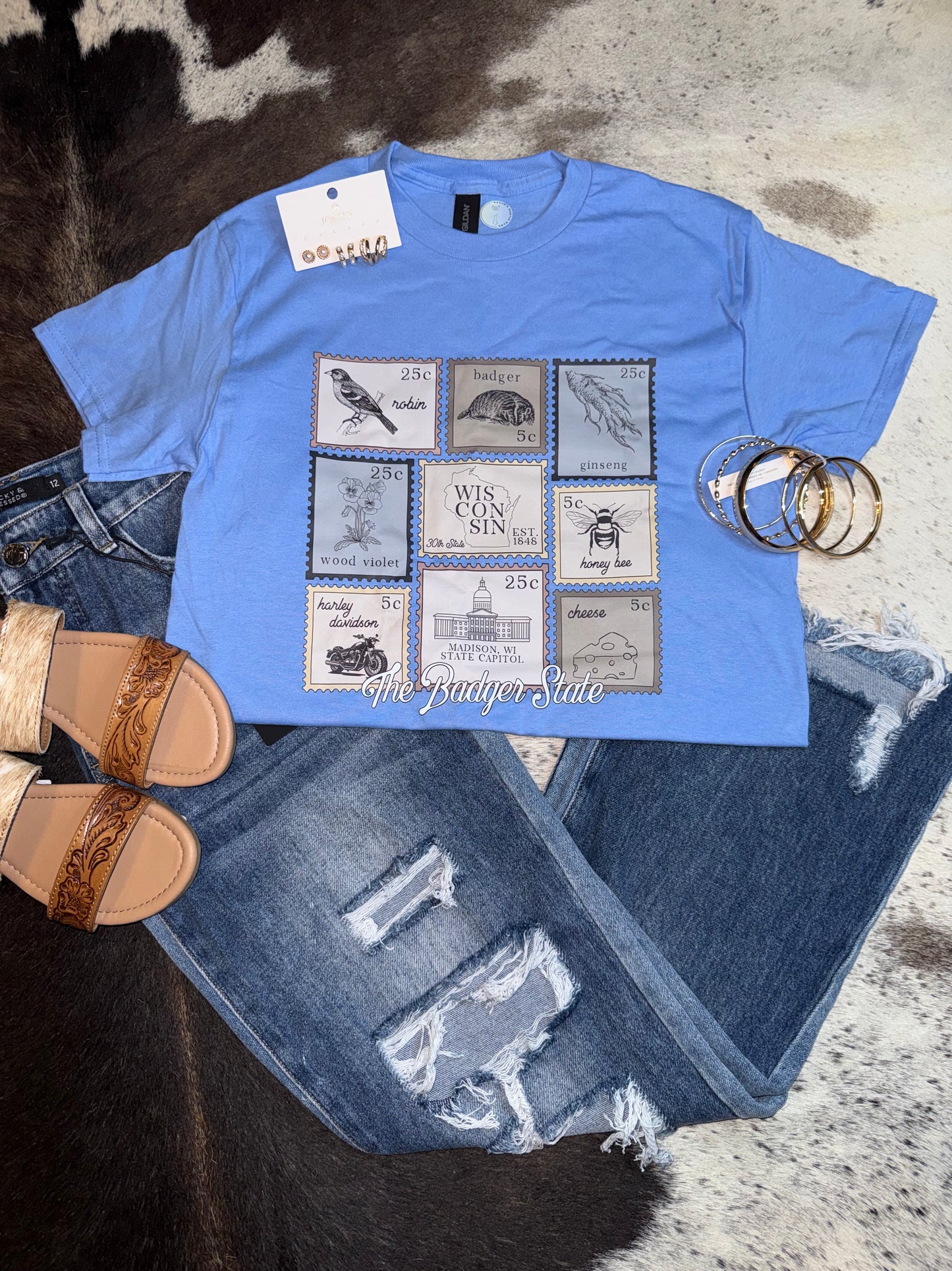Wisconsin Stamp Tee