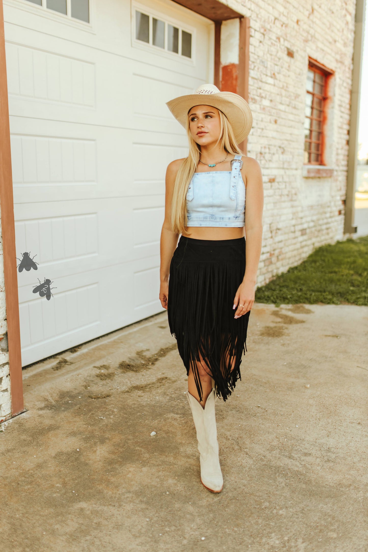 Buckle Up Buttercup Denim Top