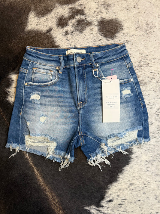Risen Denim Shorts