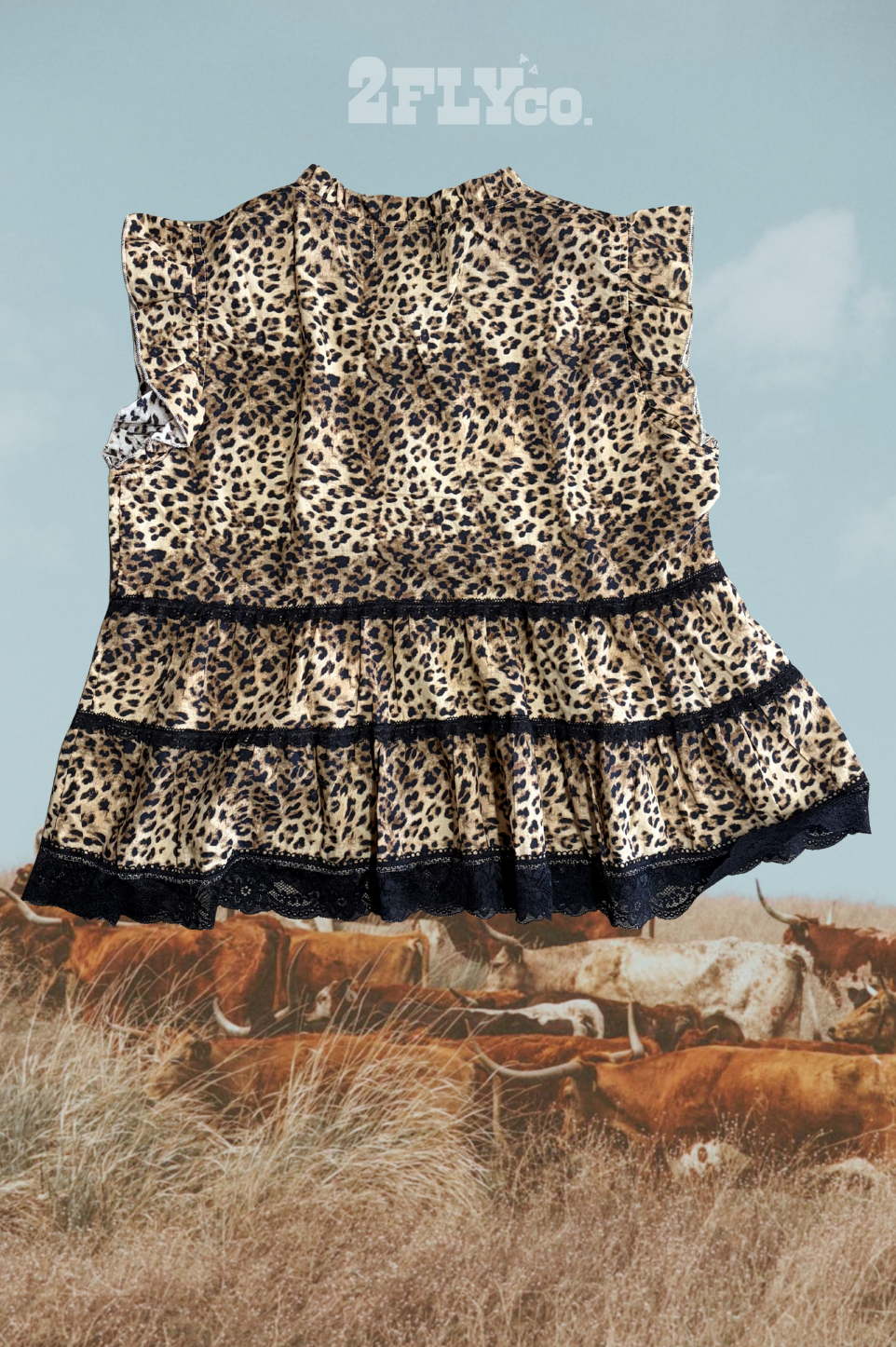LLANO LEOPARD LACE TOP