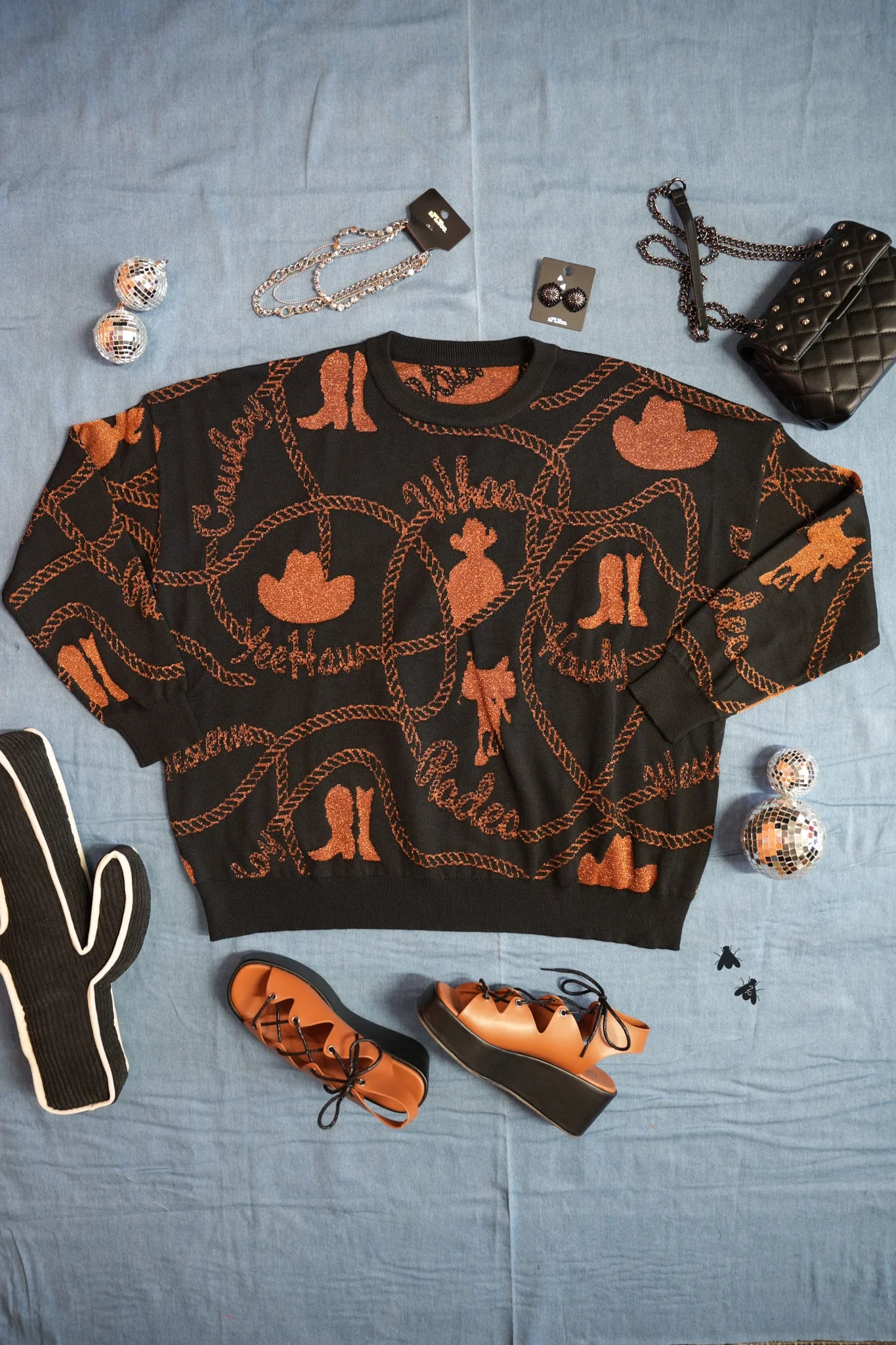 Copper Cowboy Sweater {reversible!}
