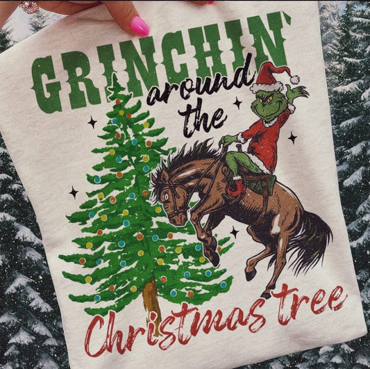 Grinchin’ Around The Christmas Tree Tee