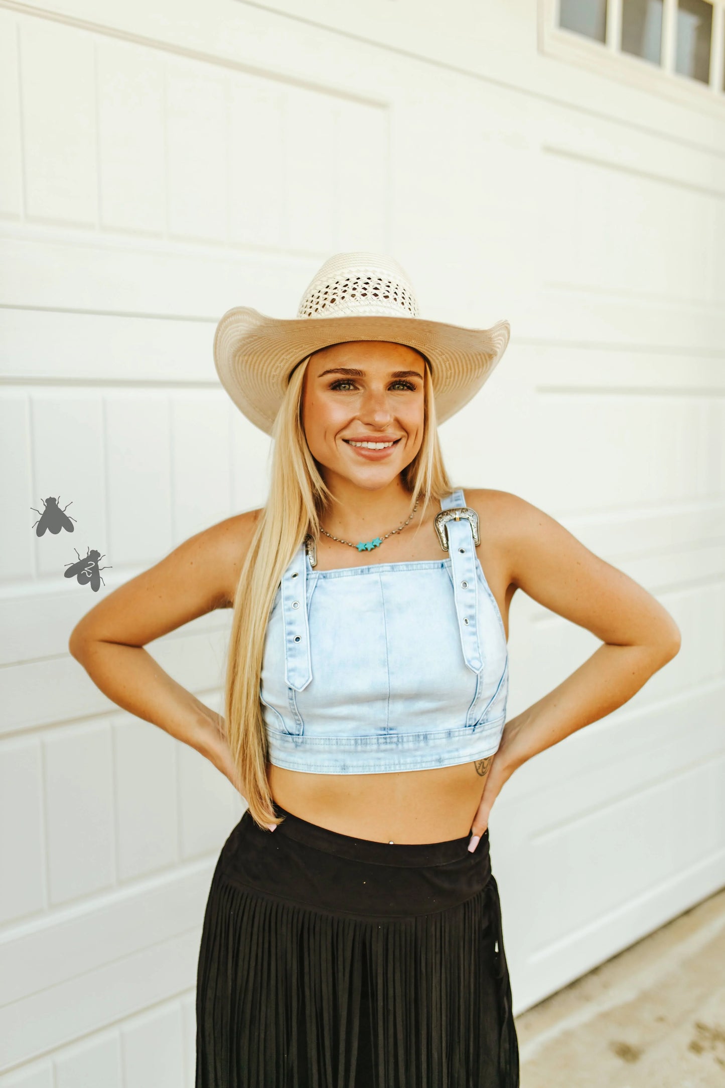 Buckle Up Buttercup Denim Top