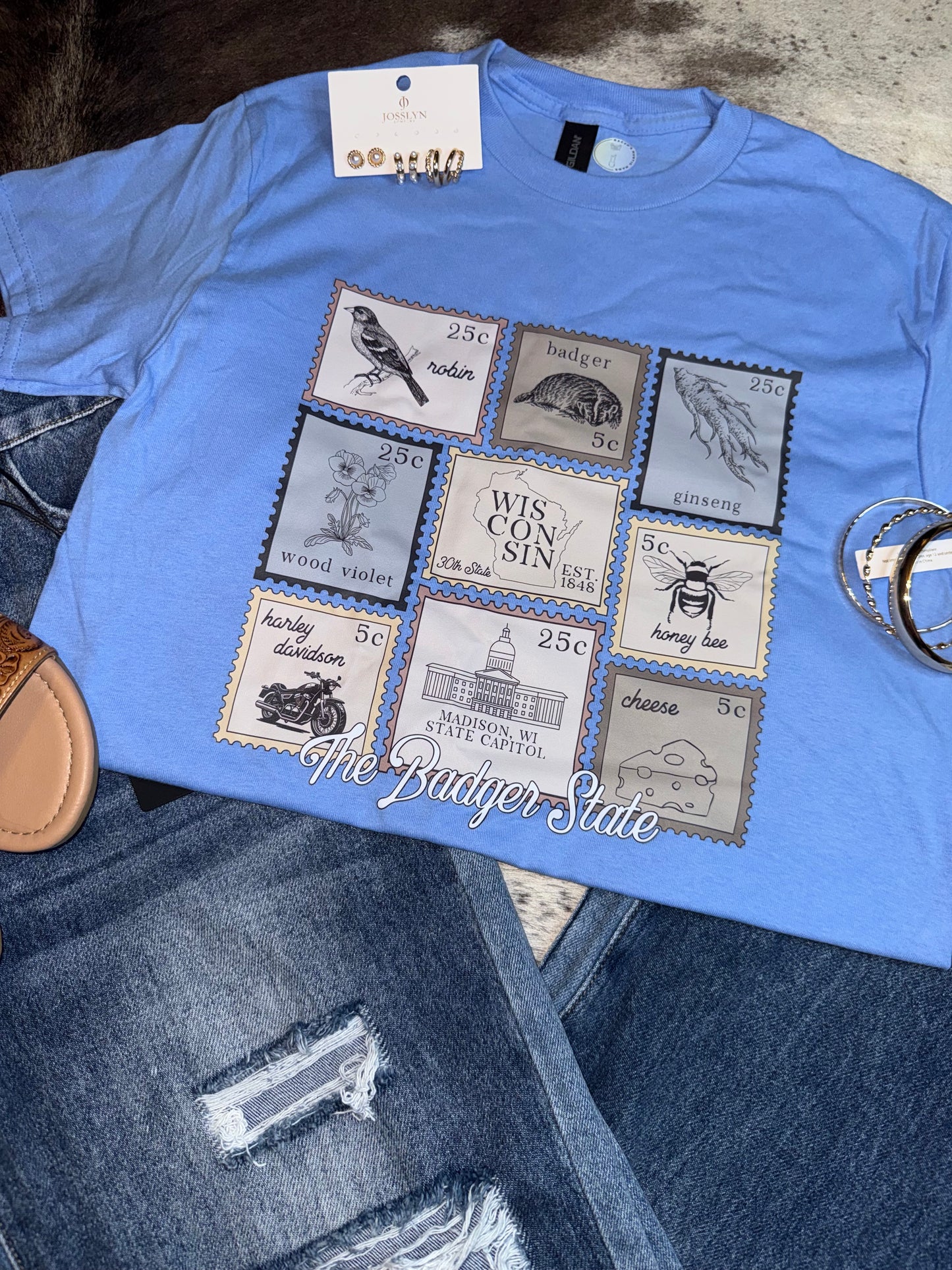 Wisconsin Stamp Tee
