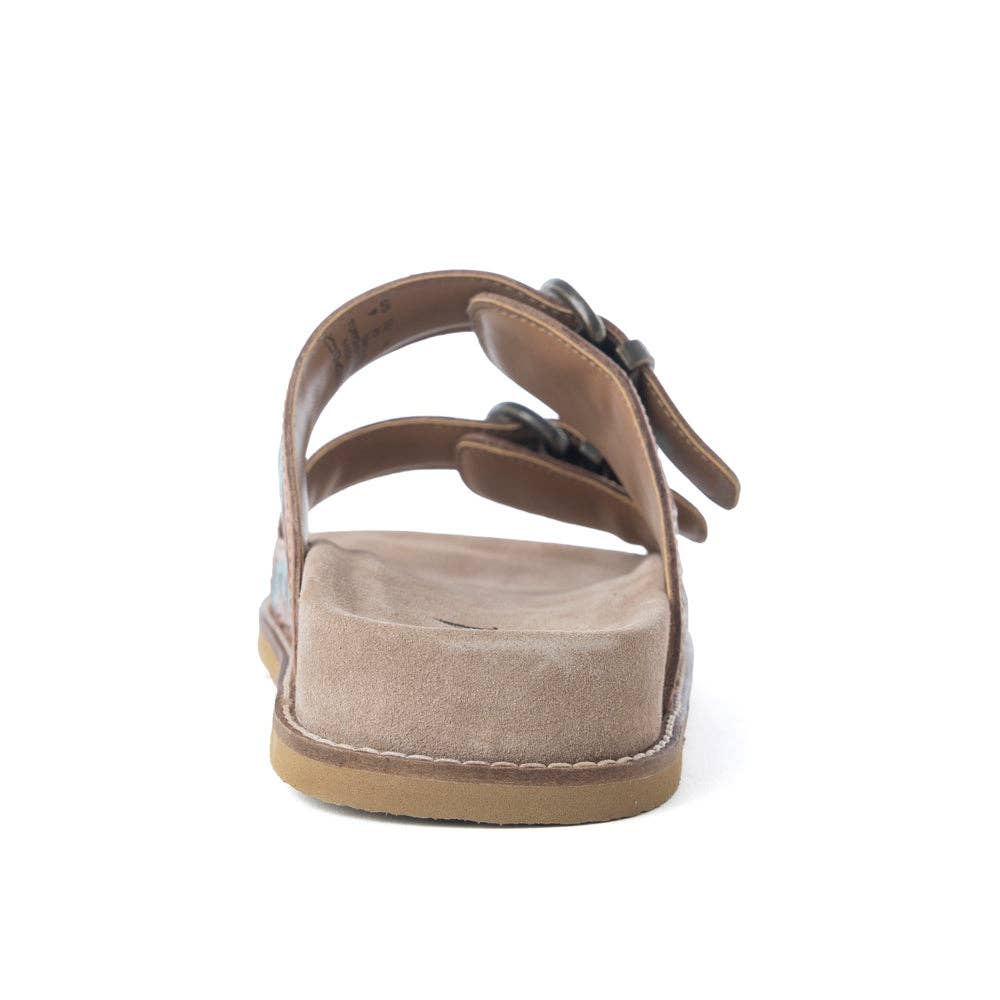 Sagewave Blue Leather Sandals