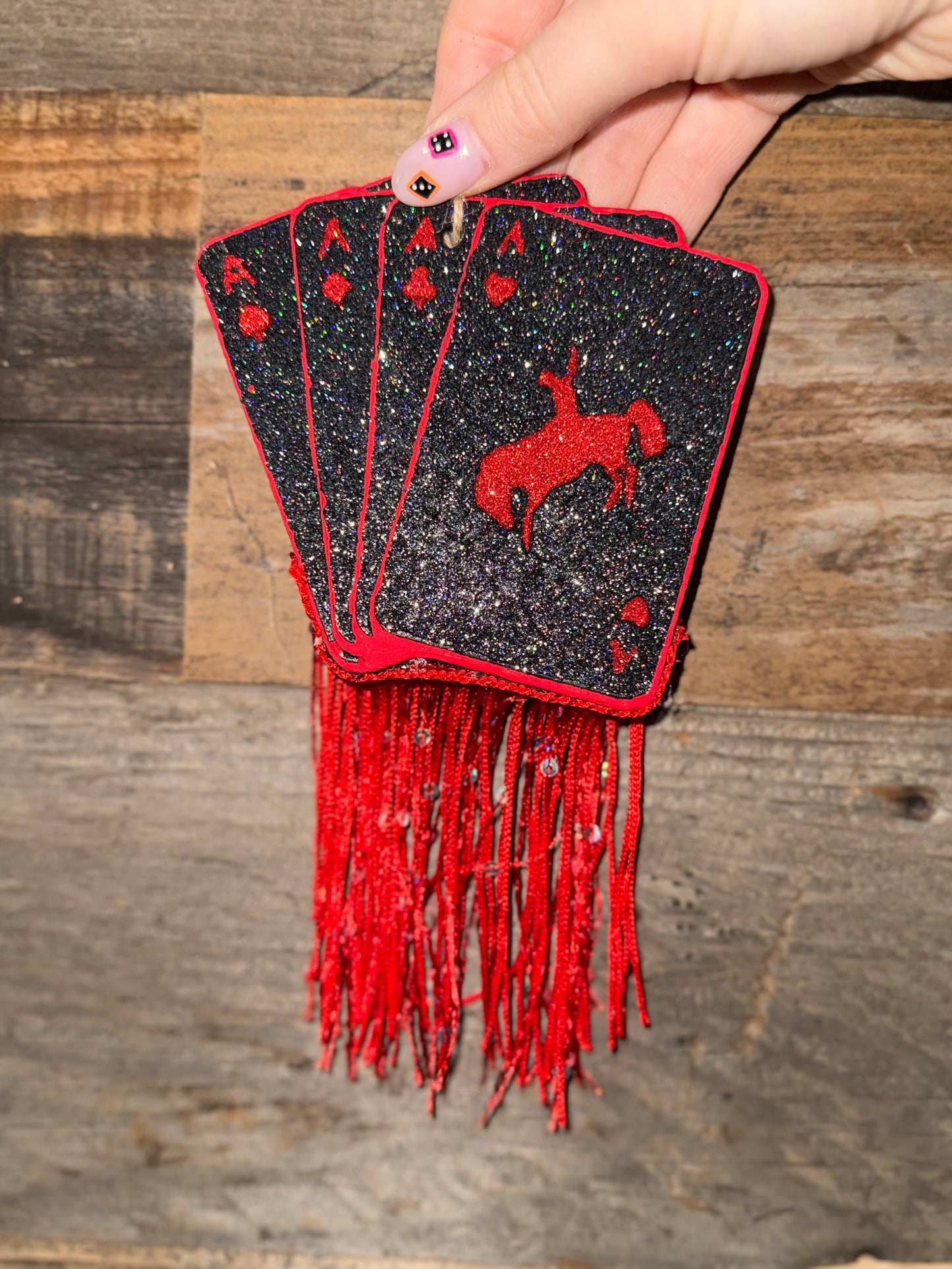 Buckin’ Aces Fringed Freshies