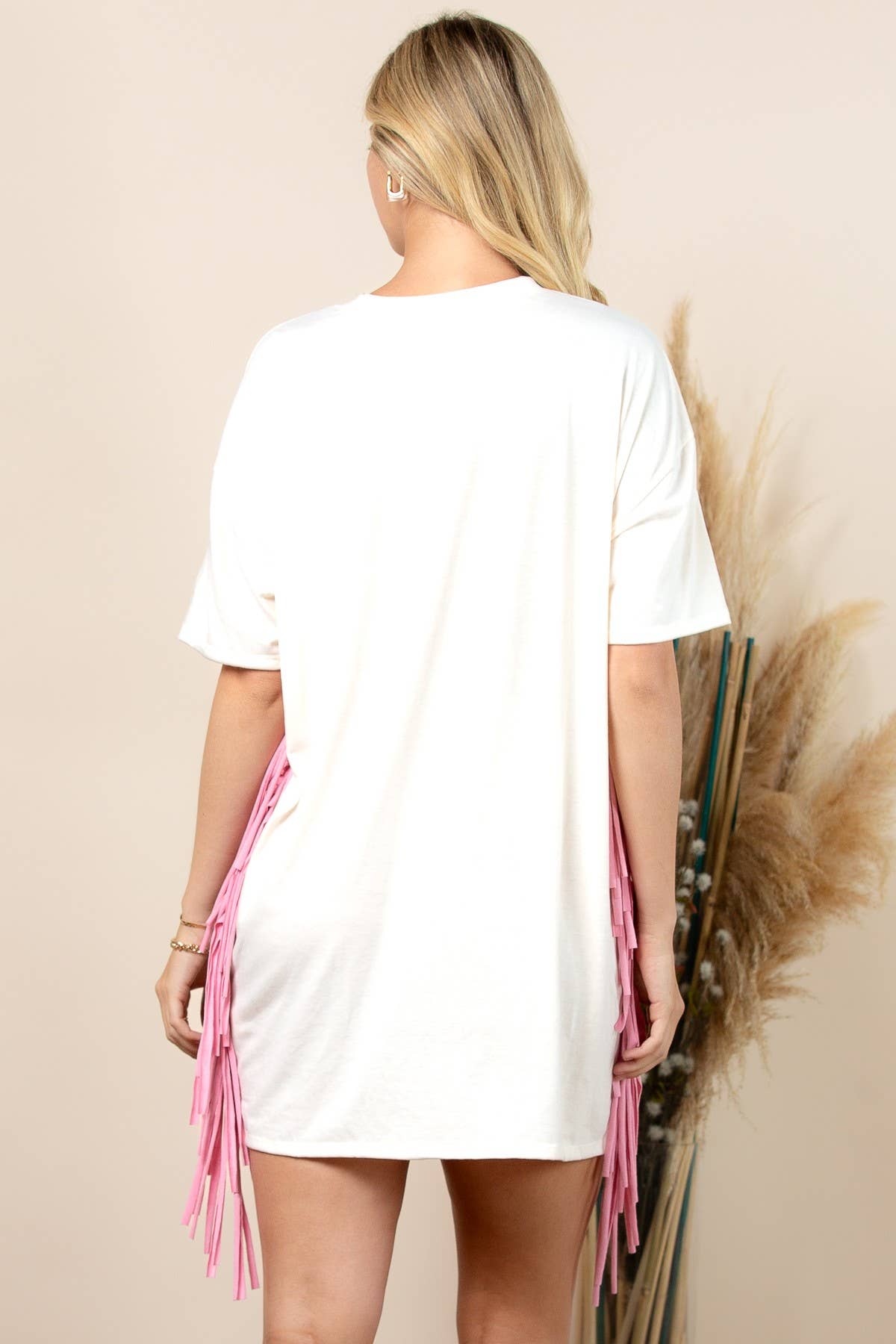 Rodeo Nights Fringe T-Shirt Dress