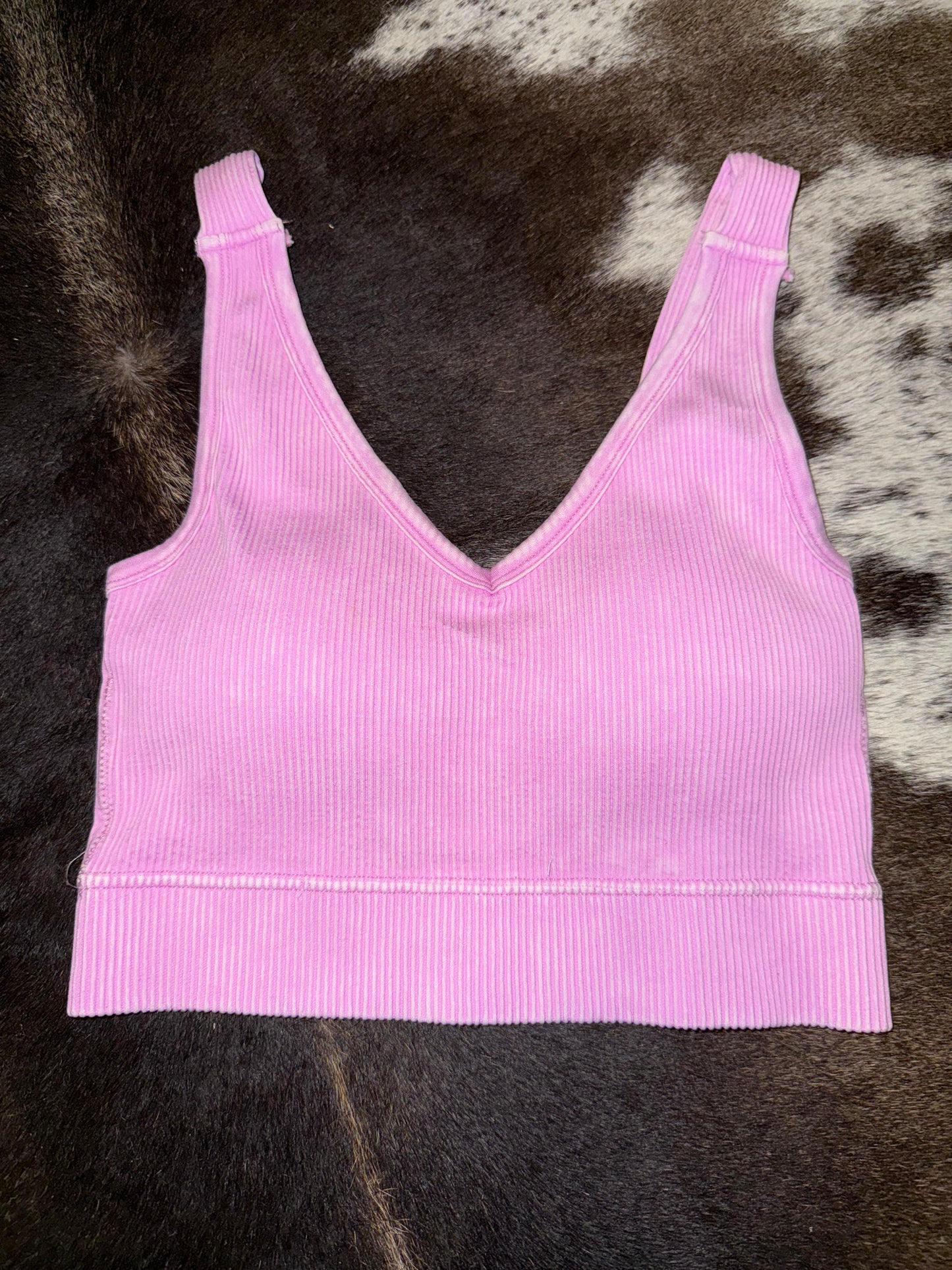 Zenana Padded Cropped Tanks