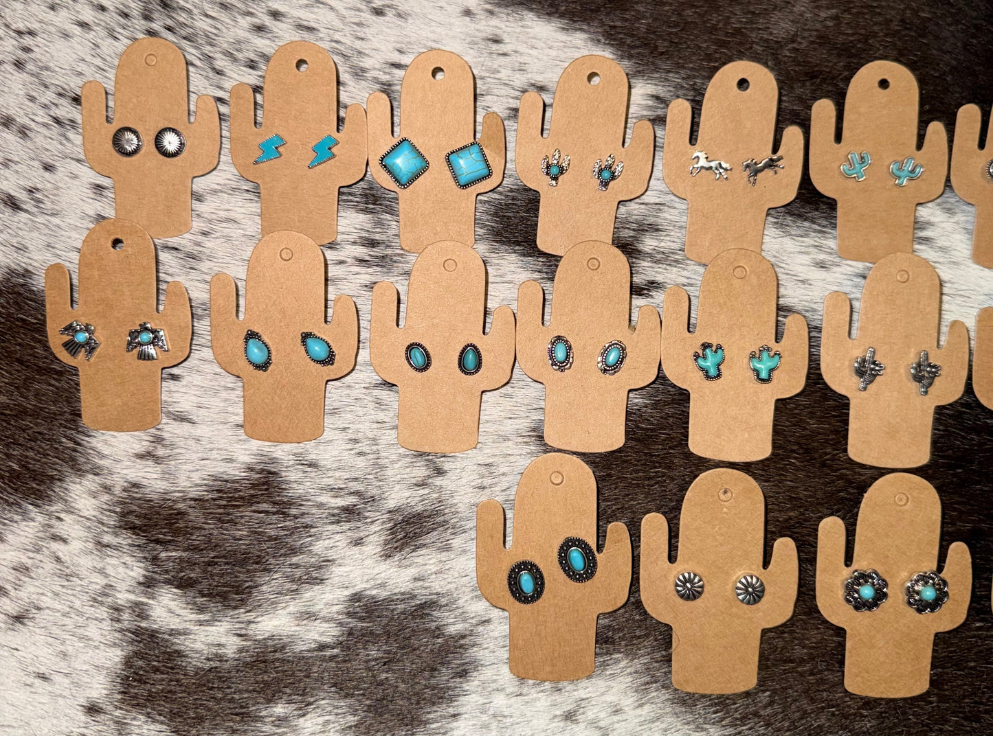 Cactus Card Variety Stud Earrings
