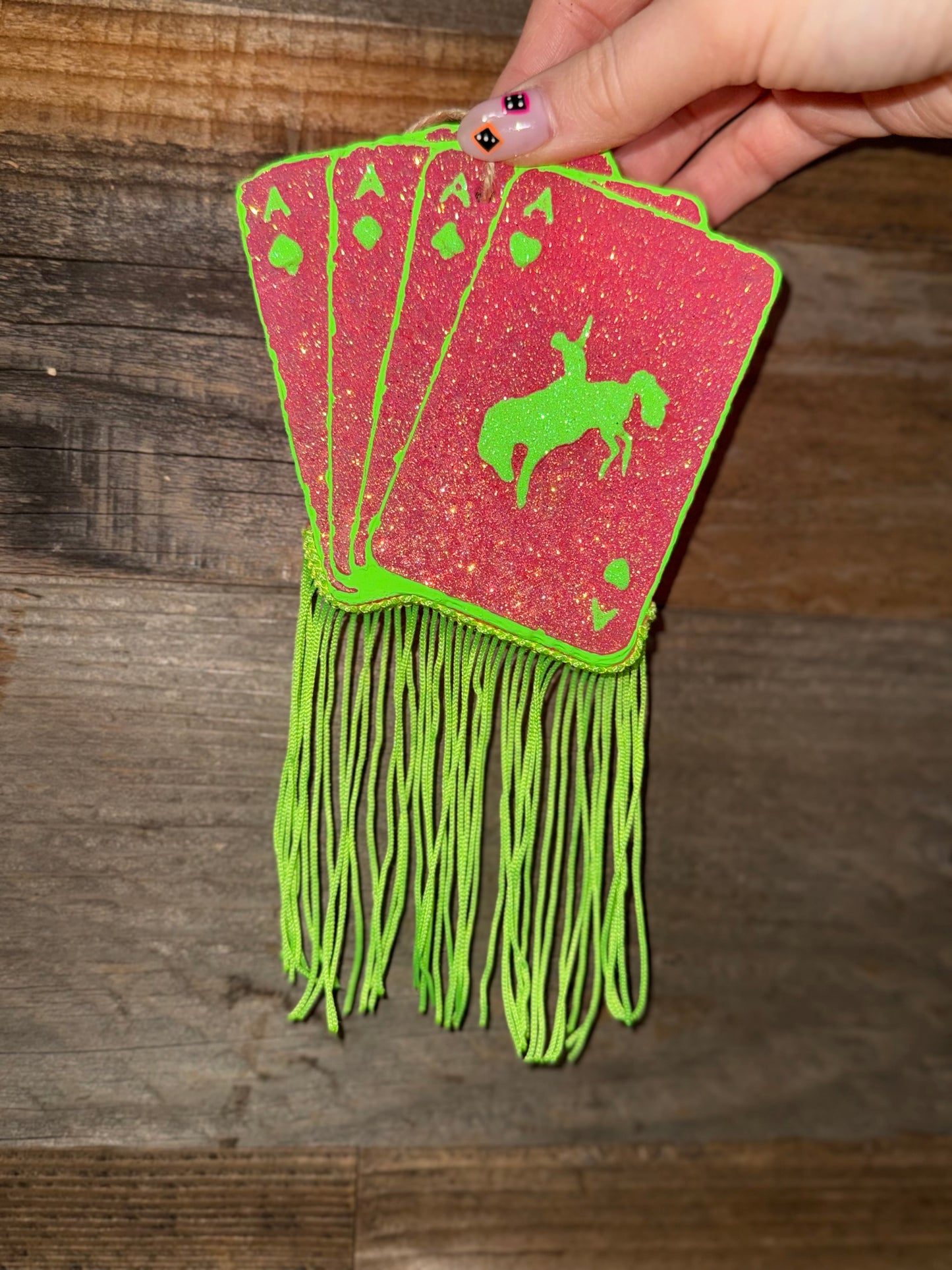 Buckin’ Aces Fringed Freshies