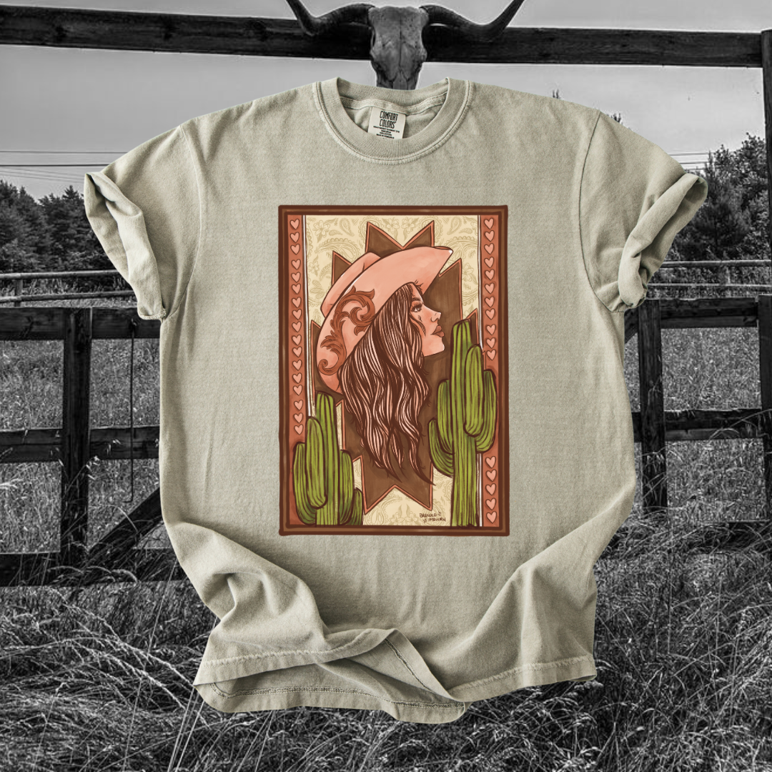 Cactus cowgirl tee