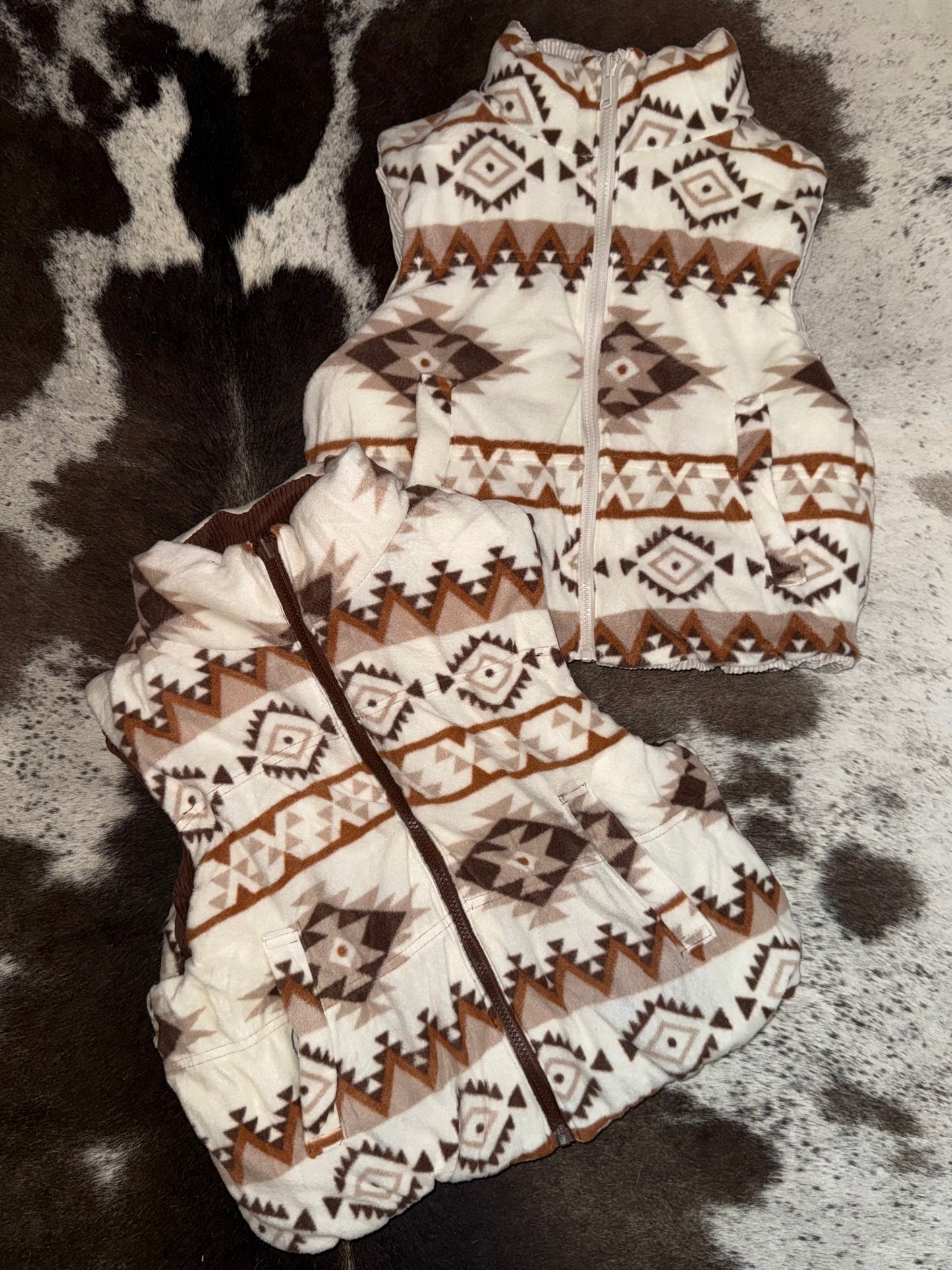 The “Harlow” Aztec Reversible Vest