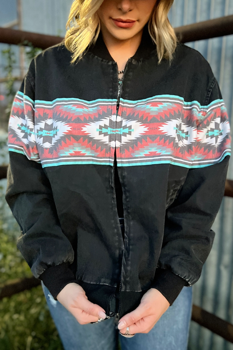 Ninety's Vibes Bomber Jacket