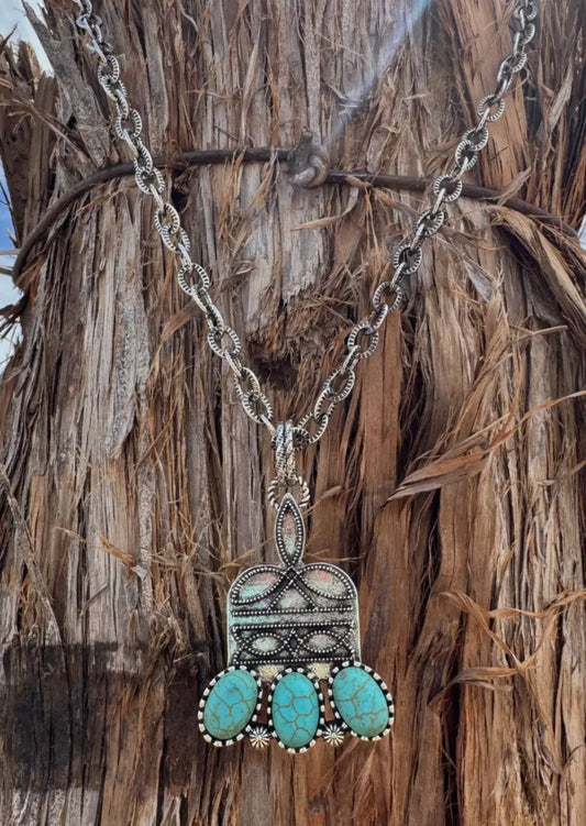 Stitched In Stone Necklace