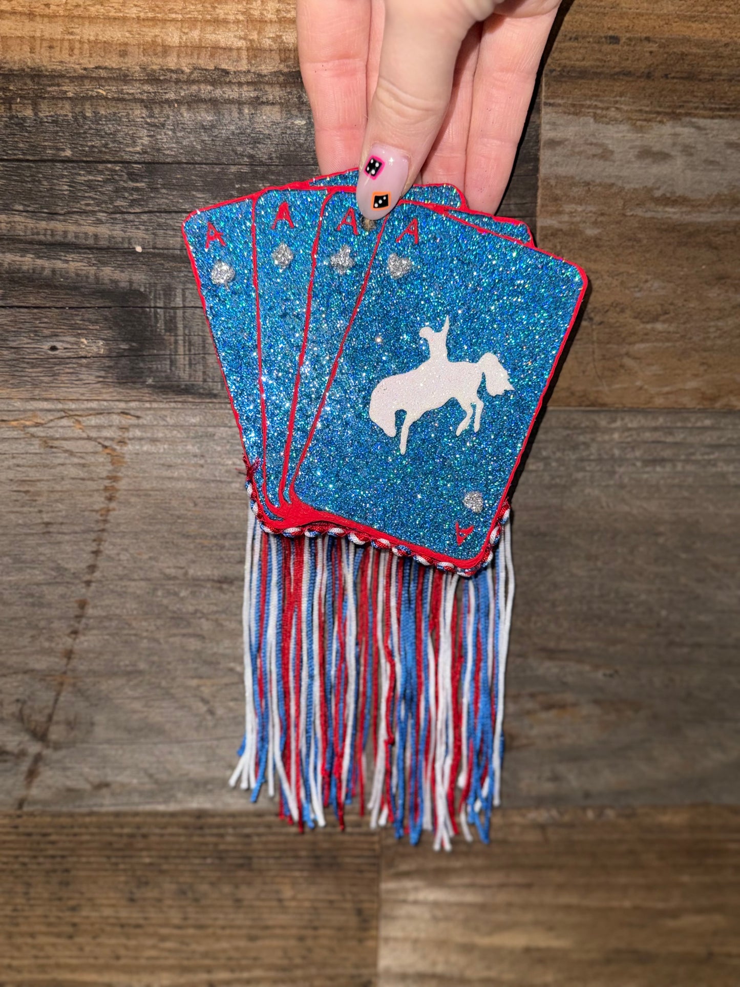 Buckin’ Aces Fringed Freshies