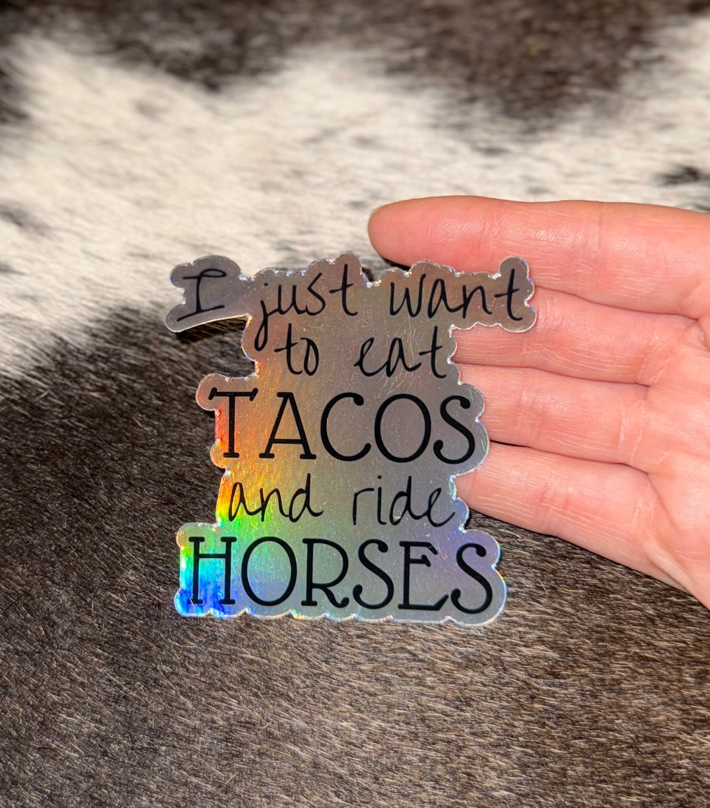 Holographic Western Stickers