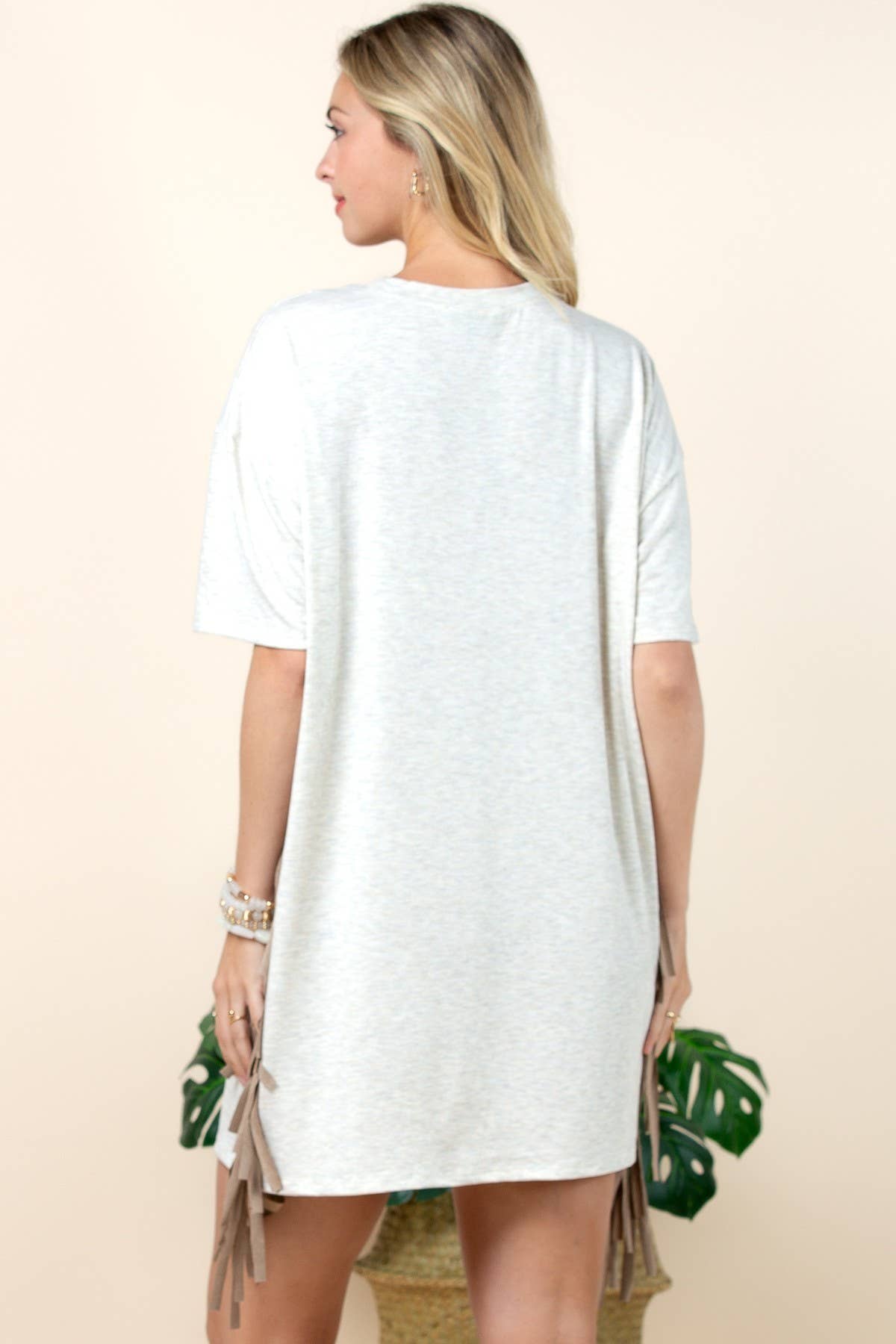 Rodeo Nights Fringe T-Shirt Dress