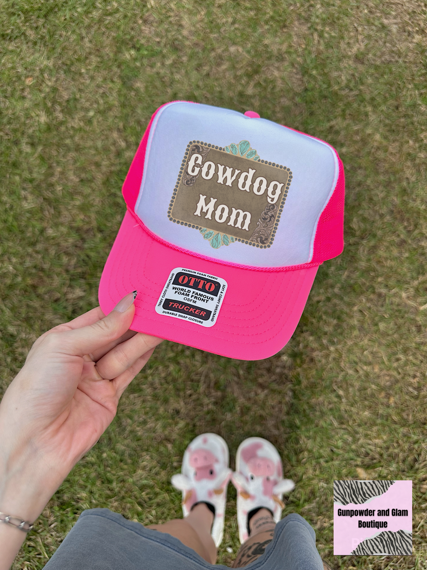 Cowdog Mom Trucker Hat (Multiple Color Options)