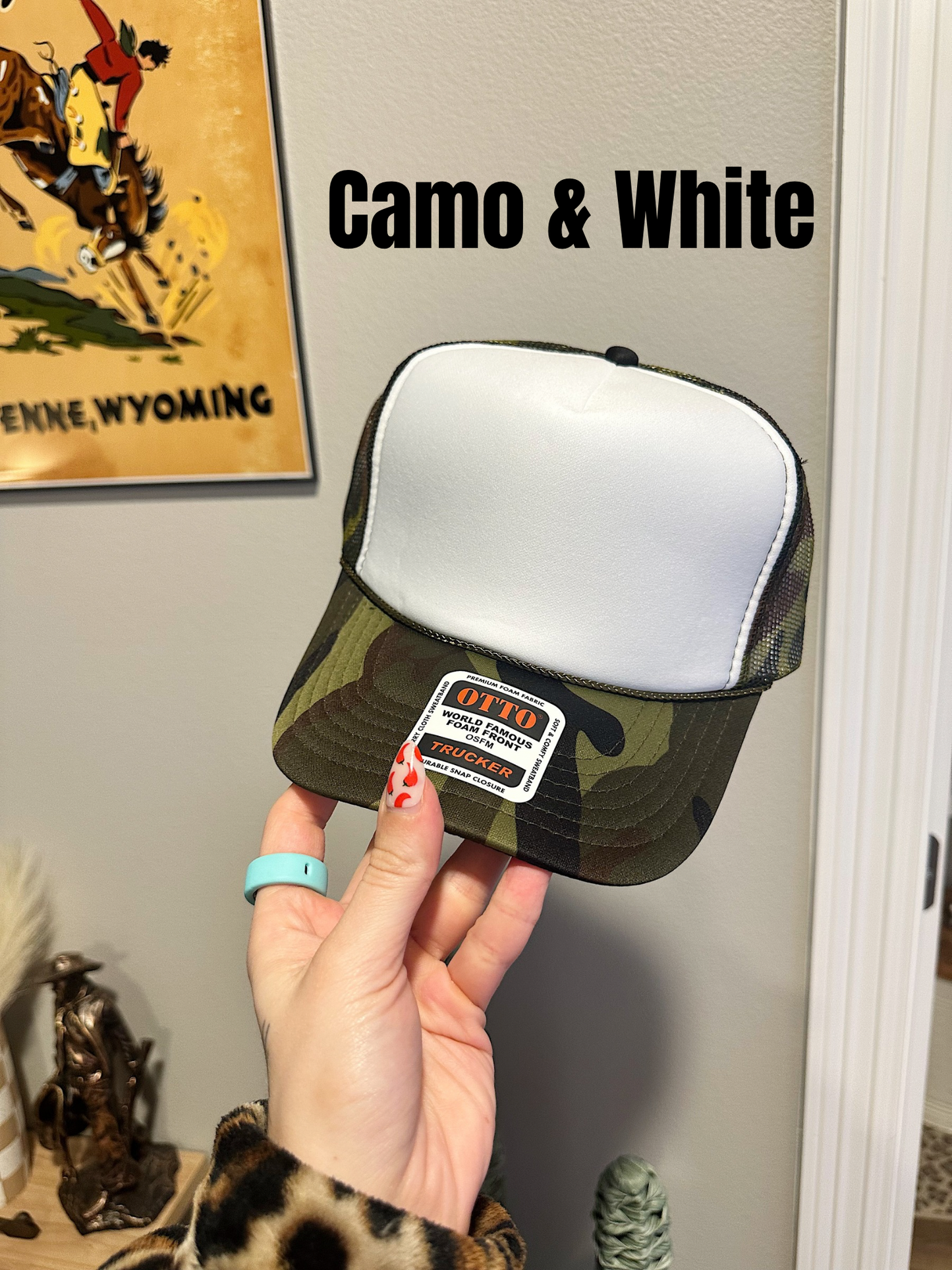 Turquoise & Therapy Trucker Hat (Multiple Color Options)