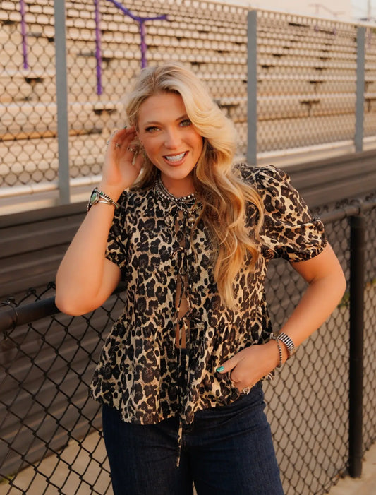 Wild West Leopard Blouse