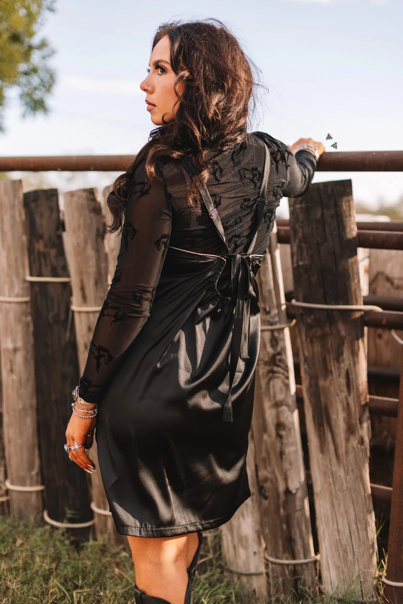 Pretty Satin In Satin Dress