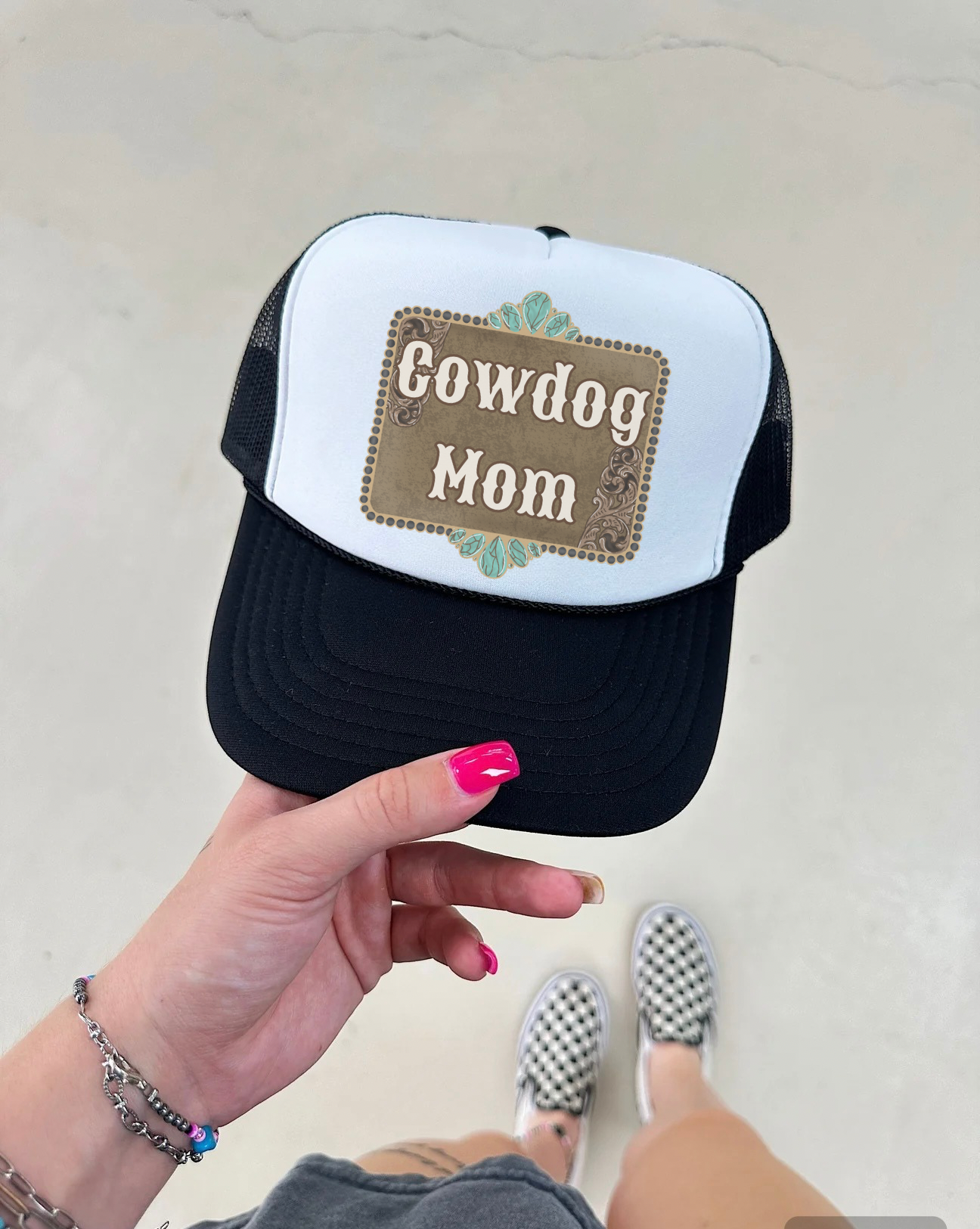 Cowdog Mom Trucker Hat (Multiple Color Options)