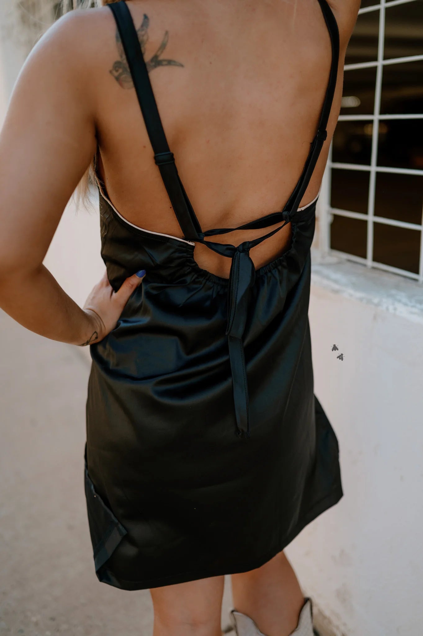 Pretty Satin In Satin Dress