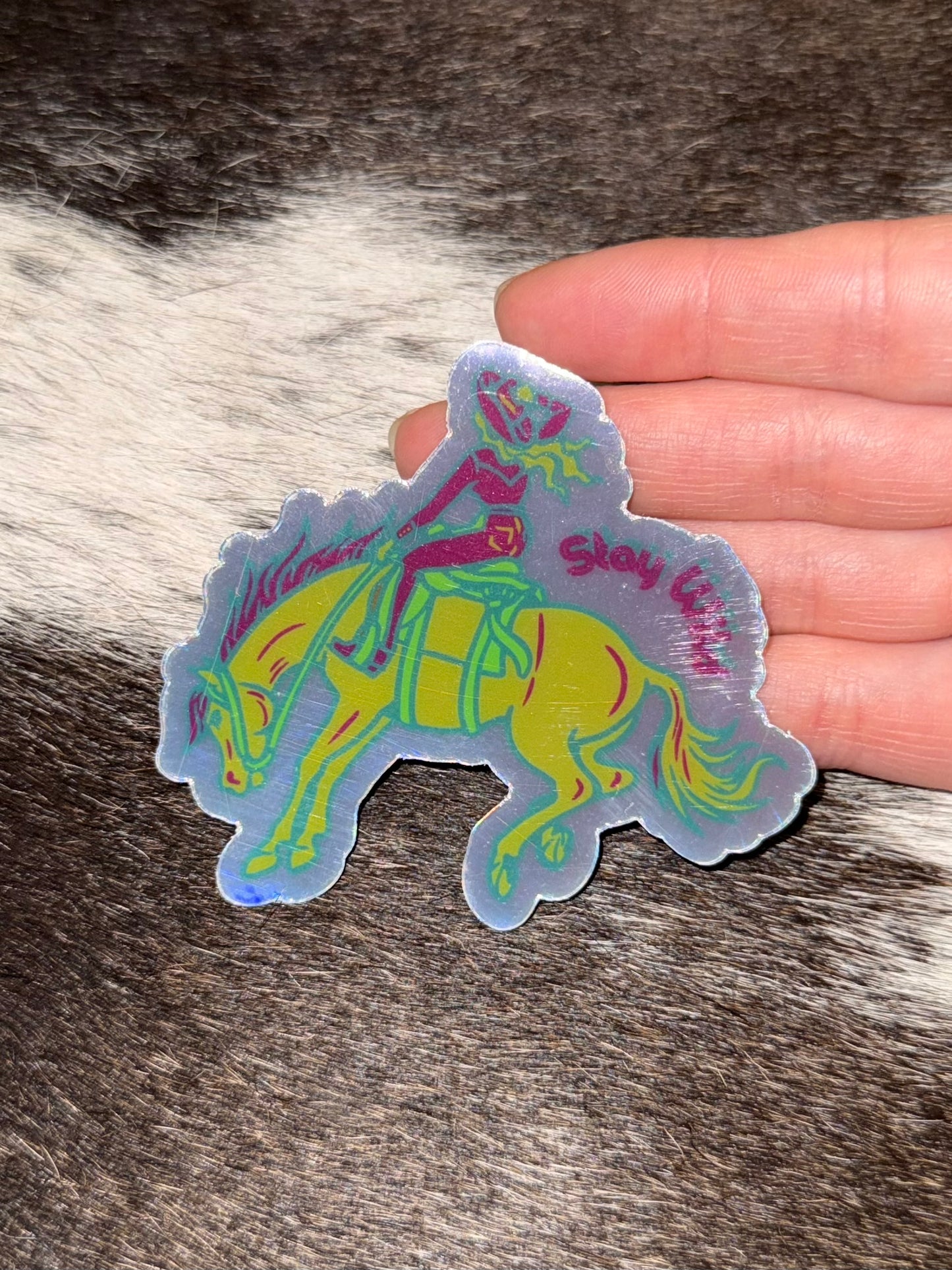 Holographic Western Stickers