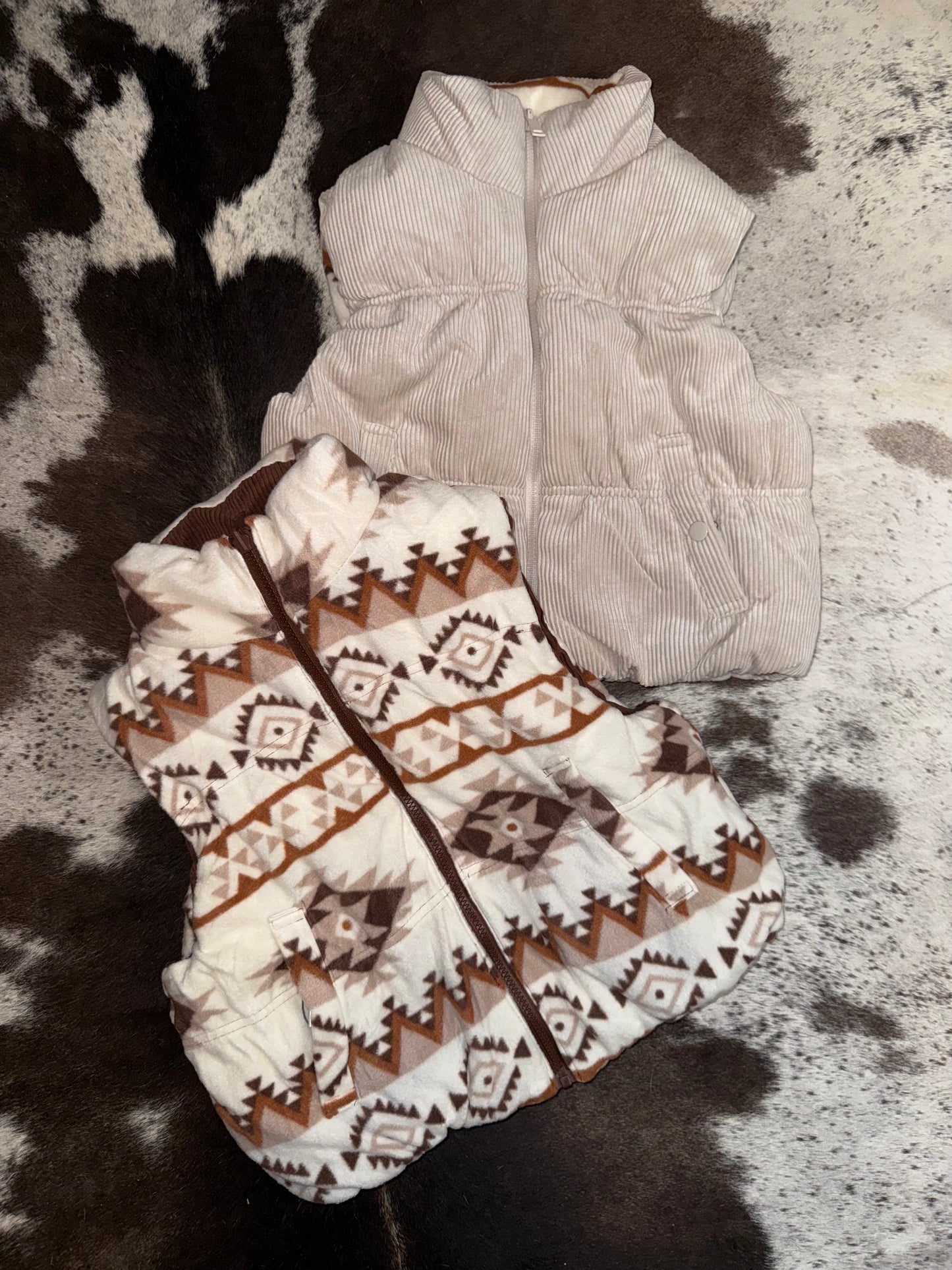 The “Harlow” Aztec Reversible Vest