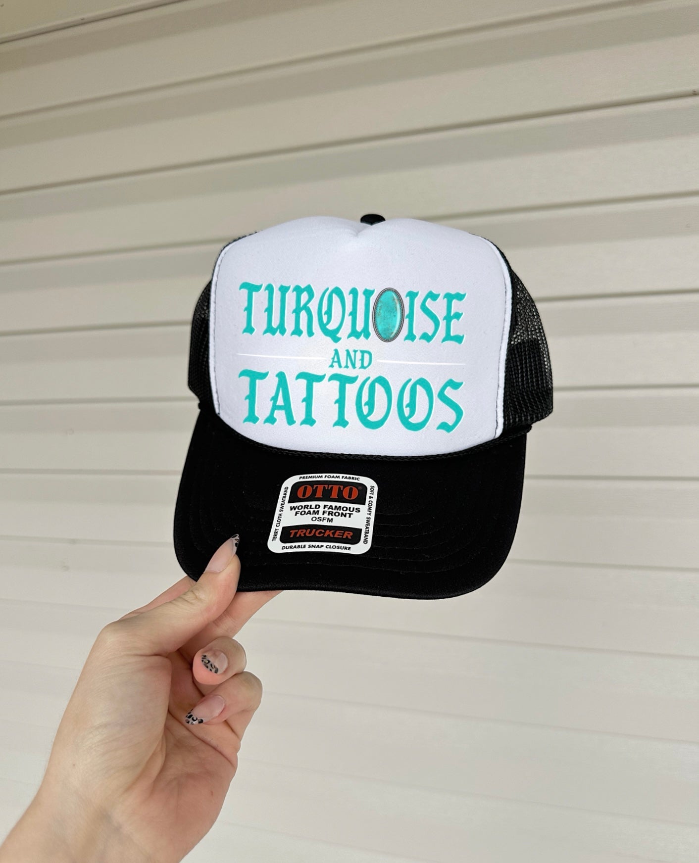 Turquoise & Tattoos Trucker Hat (Multiple Color Options)