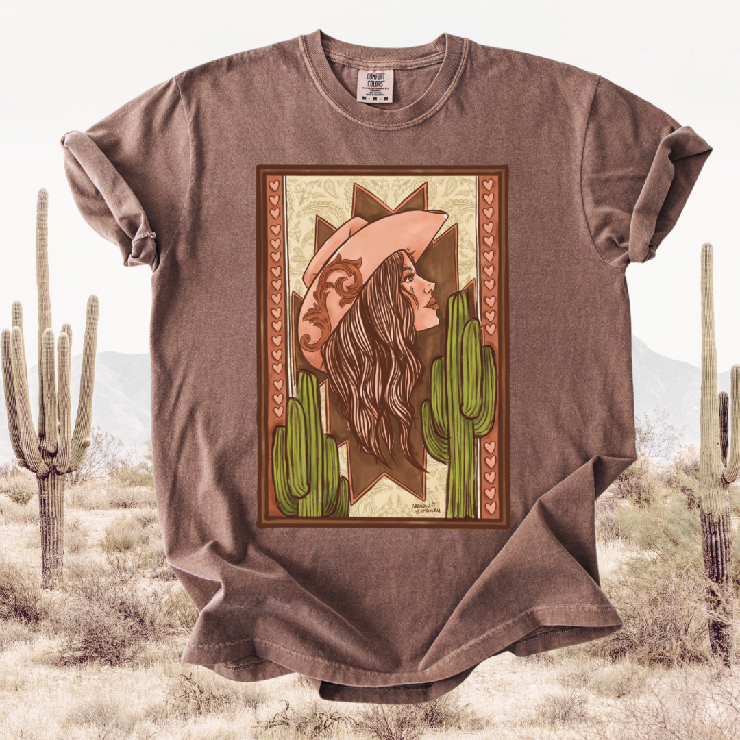 Cactus cowgirl tee