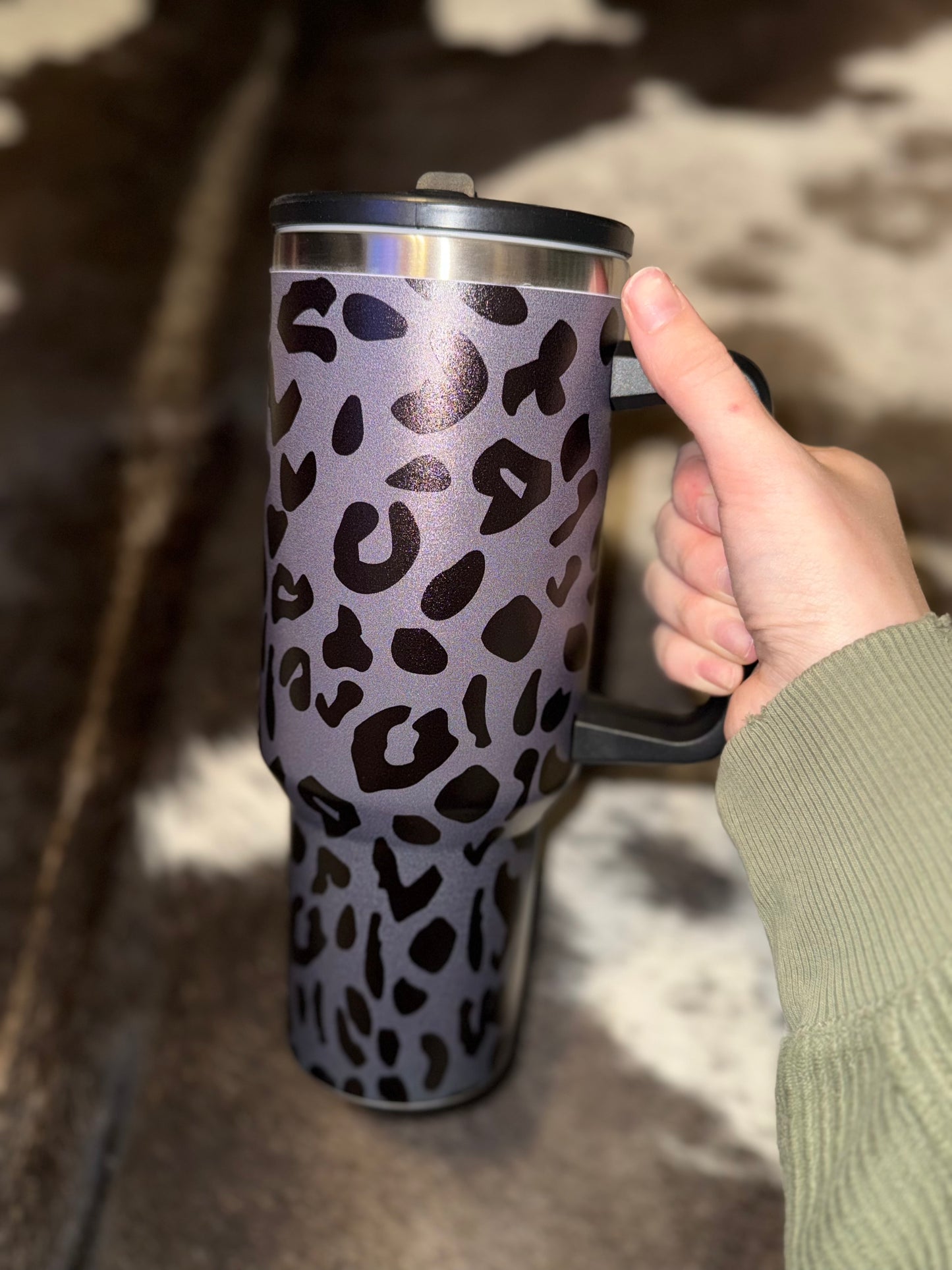Spill-proof 40 oz Western Tumblers