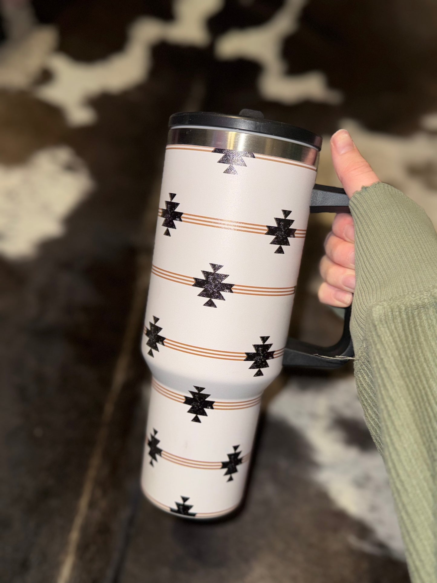 Spill-proof 40 oz Western Tumblers