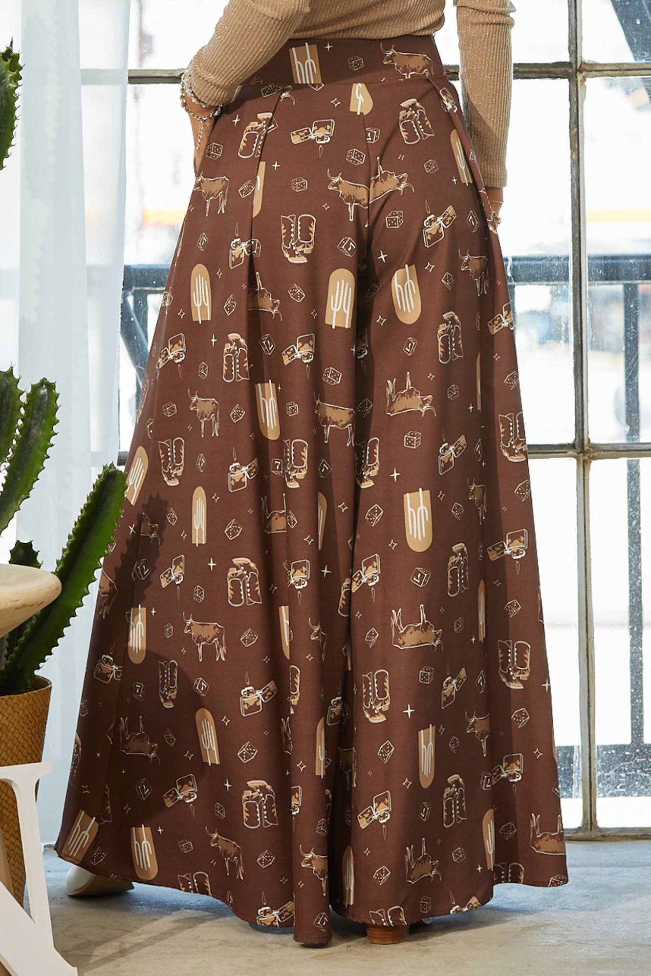 Test Your Luck Wide Leg Flare Pants