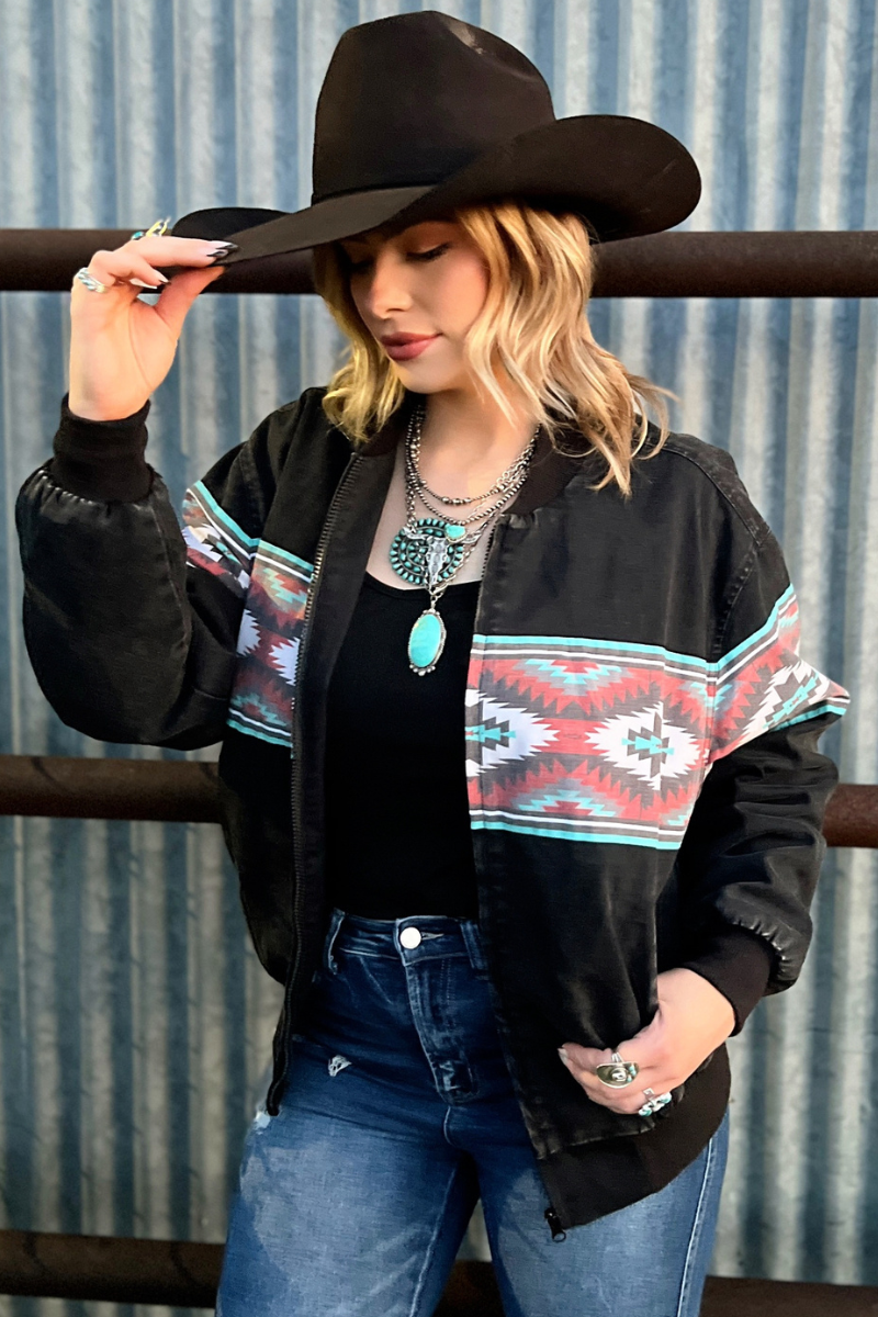 Ninety's Vibes Bomber Jacket